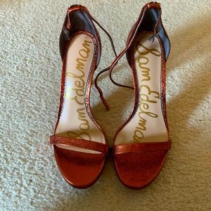 Sam Edelman size 8 burnt orange heels! Never been worn!